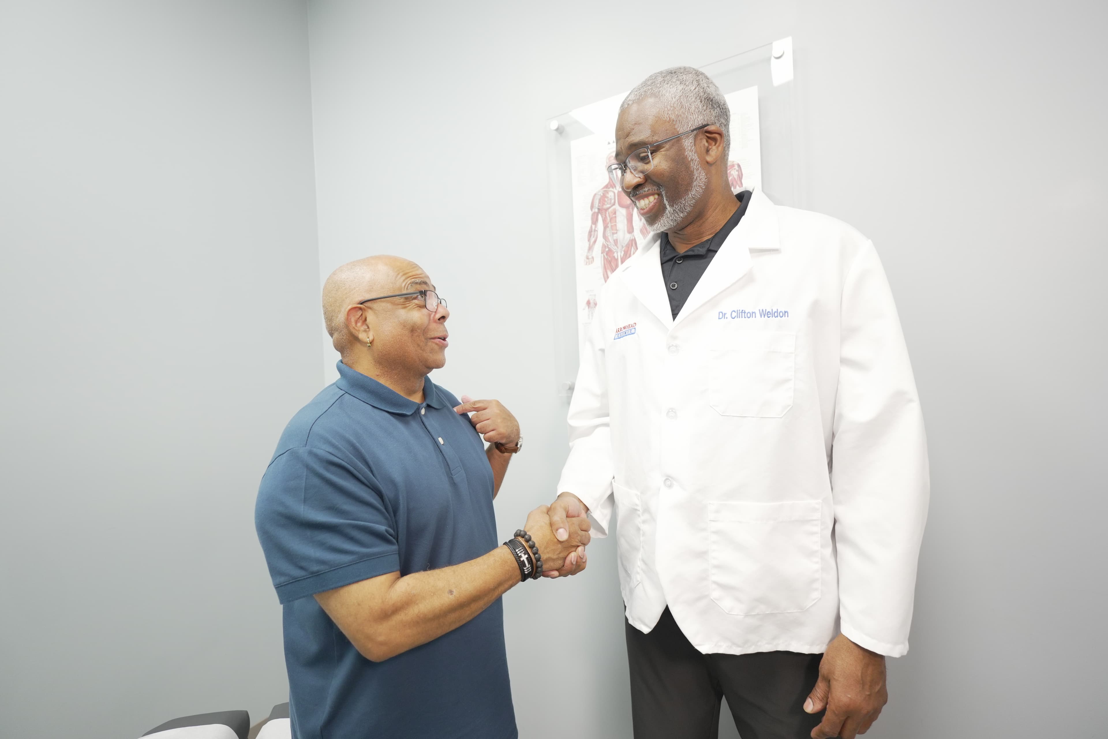 Arrowhead Clinic patient consultation after a car accident